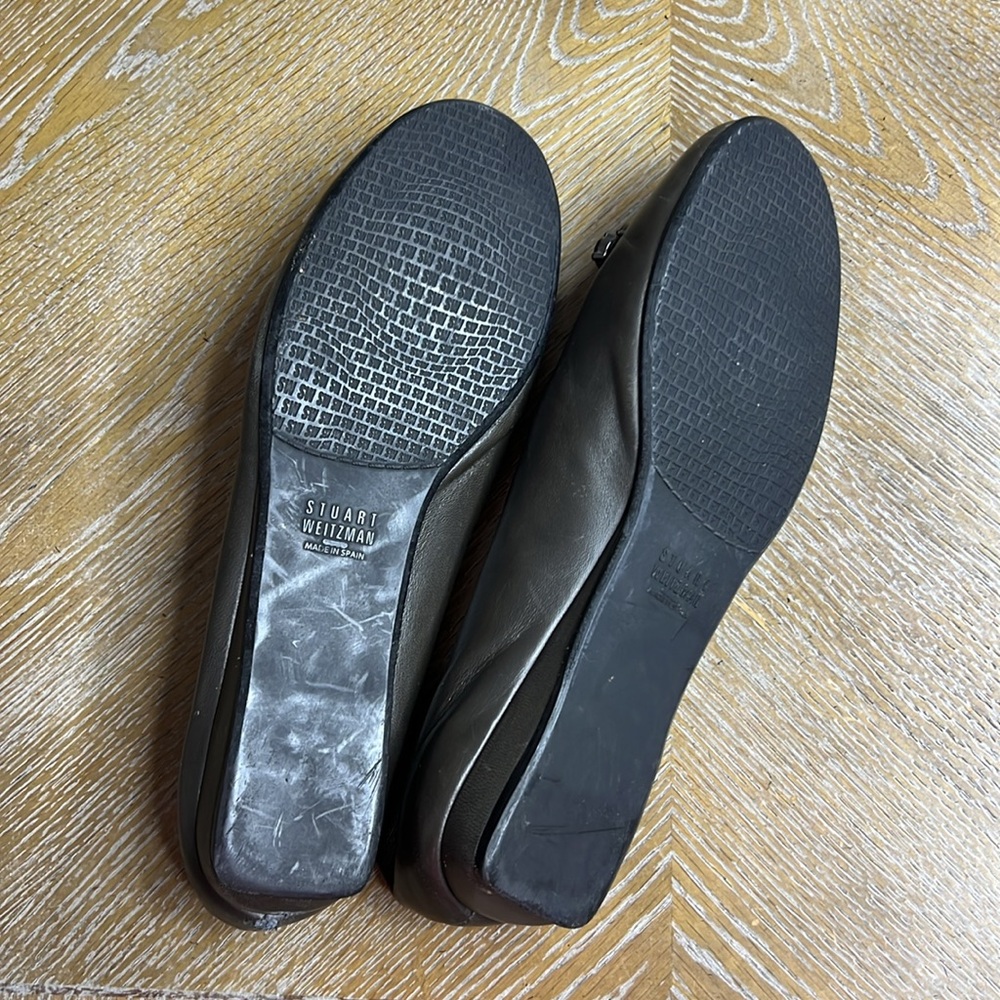STUART WEITZMAN Grey Embellished Ballerina Flats 9.5 - Picture 10 of 11